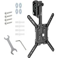 ARLI TV-Deckenhalterung TV Deckenhalterung klappbar für 23 – 55 Zoll neigbar, schwenkbar, (bis 55,00 Zoll, faltbar für LED LCD OLED Curved Fernseher)