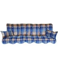 Kühnemuth Auflagekissen Auflagen Set für Hollywoodschaukeln Sitzkissen 180x50 Design 580