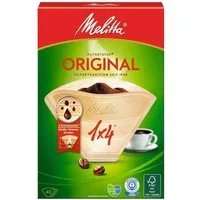 Melitta Papierfilter Kaffeefiltertüten, 40 Stück, extra reißfest, Papier