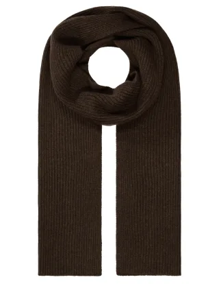 COMMANDER Finest Clothing - Schal, Ribstruktur chocolate