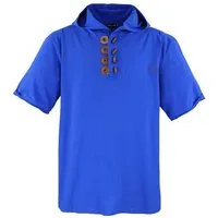 Lavecchia T-Shirt Lavecchia Herren T-Shirt mit Kapuze LV-609 (Royalblau, 5XL) Herrenshirt Kapuzen Shirt