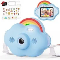 Vivitar Kinderkamera 40 MP & 2,4-Zoll-Bildschirm, 1080p HD, Inkl. 32-GB-Karte Kinderkamera (8x opt. Zoom, inkl. Spielkonsole, MP3-Player, Webcam, Videoaufnahmefunktion, Multifunktionale Spielzeugkamera Geschenke für 3-12 Jährige)
