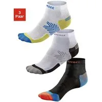Chiemsee Funktionssocken Damen Herren Kurzsocken, Sportsocken für Laufen und Wandern (Packung, 3-Paar, Quarter Gr. 35-38 bis 43-46) schnell trocknend