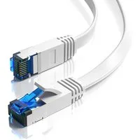 JAMEGA CAT 7 Flachkabel, RJ45 LAN Ethernet Patchkabel Netzwerk LAN-Kabel, CAT.7, RJ-45 Stecker (Ethernet) (200 cm)
