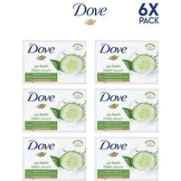 DOVE Gesichtsseife Dove Seifenstück Fresh Touch feuchtigkeitsspendend und erfrischend, 12-tlg., Dove Fresh Touch Seifenriegel, Gurken- und Grüntee-Duft, 100gr