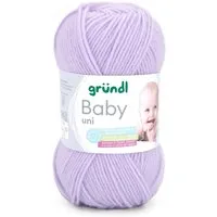 Gründl Wolle Baby uni 50g Babywolle zum Stricken und Häkeln Häkelwolle, 150,00 m (Strickgarn, Handstrickgarn, Strickwolle, hautfreundlich, spreichelecht), weich und pflegeleicht