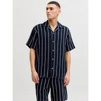 Jack & Jones Kurzarmhemd JORCOBA STRIPE RESORT SHIRT SS SN