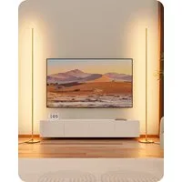 EDISHINE LED Stehlampe Wohnzimmer dimmbar, LED fest integriert, warmweiß, Minimalistische Stehleuchte