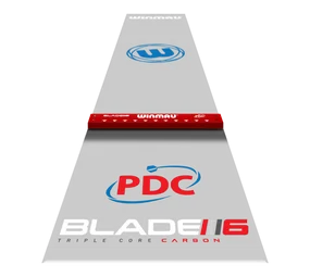 Winmau Clearzone PVC Dartmatte mit Oche