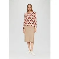 s.Oliver Midirock Rock Elastischer Midi-Strickrock im Slim Fit