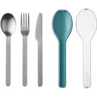 Mepal Besteck-Set Ellipse Besteck-Set (3-tlg), Material-Mix, Spülmaschinengeeignet