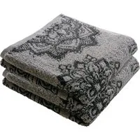 Erwin Müller Handtuch Handtuch "Bühl" 4er-Pack, Frottier/Jacquard, Walk-Frottier Motiv