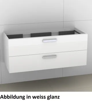 Artiqua 414 Waschtischunterschrank für Venticello 4104CK, Sangallo Grau quer, 414-WU2L-V114-7154-432 414-WU2L-V114-7154-432