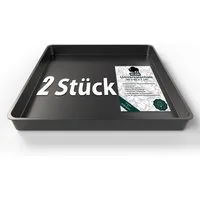 BigDean Pflanzschale 60x60x7 2 Stück hochwertige Kunststoff Wanne Allzweckwanne England (Set, 2 St), 0,36qm, Kräuteranzucht, Gemüseanzucht, Pflanzenzucht.
