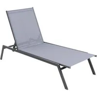 COSTWAY Gartenliege, Sonnenliege mit 6 stufiger verstellbarer Rückenlehne