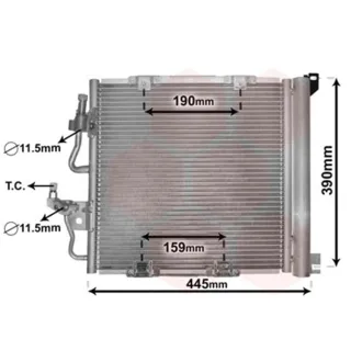 Van Wezel Klimakondensator + Trockner Opel Astra H Zafira B