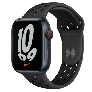Apple Watch Series 7 Nike 45mm Cellular Sportarmband anthrazit Aluminiumgehäuse mitternacht