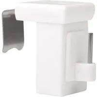 Deco-Raum Klemmträger Fensterhaken 10-27mm, passend für Deko am Fenster oder Vitragestangen, (Set, 4-tlg), drehbar