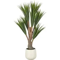 Kunstpflanze Dracaena, Creativ green, Höhe 150 cm, mit naturgetreuem Blattwerk