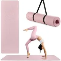 HyperMotion Yogamatte HyperMotion Yogamatte TPE 6mm Lotus rutschfest 183x61 Rosa