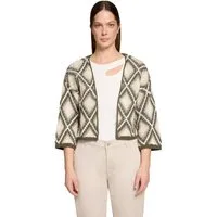 Cartoon Strickjacke Damen mit Jacquard (1-tlg)