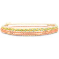 Made by Nami Freundschaftsarmband 2er Set Boho Surfer Armand Damen & Herren Geflochtenes Stoff Armband (Set, 2), Wasserfest & Verstellbar
