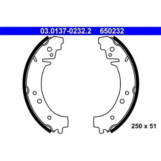 ATE Bremsbackensatz hinten Lada 1200-1500 1200-1600 Niva Nova Taiga Toscana 1