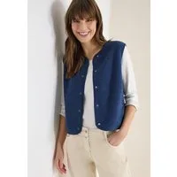 CECIL Fellweste Curly fake Wool in Woll-Optik