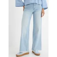 bonprix Weite Jeans Loose Fit Passform, aus Baumwollmischung mit Stretch