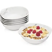 SÄNGER Müslischale Bilgola Marmor, Porzellan, (Set, 6-tlg), Marmor Design, 6x Müslischalen, Erweiterbar, PREMIUM COLLECTION