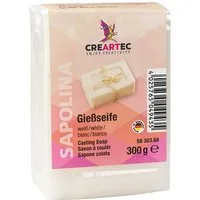 CREARTEC Rohseife Gießseife in Weiß - 300g - für die eigene Seifenherstellung, mit Duftölen und Farben mischbar - Made in Germany