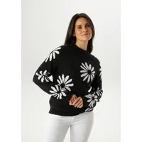 Aniston SELECTED Strickpullover mit großen, fantasievollen Blüten