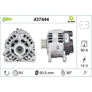 Valeo Generator  90A Seat Skoda VW 437444
