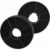 AIR2GO Aktivkohlefilter für Hanseatic CF130 (2 Stück), Zubehör für Aktivkohlefilter für HANSEATIC 27425851, 58547258, SY-2288B3-P1_C13-L22-600, SY-3503B1-P1-C13-L41-600, Passend für Dunstabzugshauben von HANSEATIC