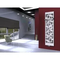 Szagato Badheizkörper BADHEIZKÖRPER Design Downtown 3 180x47cm 1118 Watt weiß +1 Halter 50mm, 5 Jahre Garantie, Made in Germany