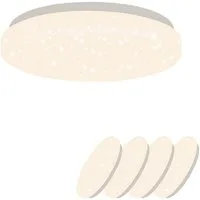 Nettlife LED Deckenleuchte Sternenhimmel Kinderzimmer 15W 21cm 3000K/4000K Weiß Deckenlampe, LED fest integriert, Kinderzimmer Deckenleuchte
