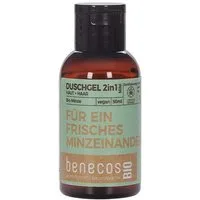 Benecos Duschgel Minze - Duschgel 2in1 Haut & Haar Mini 50ml