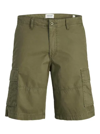 JACK&JONES - JPSTCOLE MATEO CARGO SHORT LNG MNI olive night - Gr. - 128