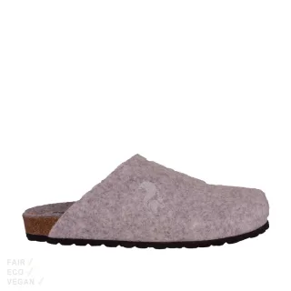 Thies Hausschuhe Pet Bio Clog stone grey