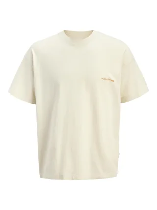 JACK&JONES - JORMAINE WASHED BACK TEE SS CN JNR Antique White - Gr. - 164