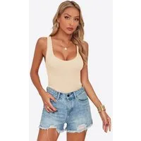 Imily Bela Tanktop Damen Sexy Strickweste (Packung, 1-tlg., 1per-Pack) Einfarbig