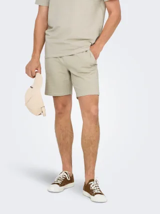 ONLY & SONS Shorts "ONSKIAN LIFE REG SEERSUCKER SHORTS NOOS"
