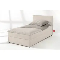 KONSIMO® Jugendbett ROTI Polsterbett 1-Person mit großem Bettkasten, hergestellt in der EU (90 cm x 200 cm), Inklusive Kissen und große Farbauswahl beim Cord-Stoff, Bonell-Kern