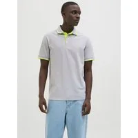 Jack & Jones Poloshirt JJEPAULOS Poloshirt mit klassischem Kragen und figurbetonter Form Logostickerei, modisch, schmal, Baumwolle, Polokragen