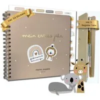 Mama Poppins Germany Tagebuch Babyalbum Mein 1. Jahr zum Ausfüllen, Babytagebuch