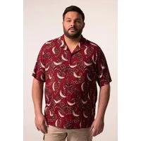 Men Plus Kurzarmhemd Viskose-Hemd Halbarm Cubakragen Cuba Fit