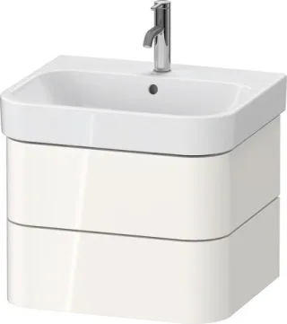 Duravit Happy D.2 Plus Waschtischunterbau wandhängend Weiß Hochglanz 575x490x415 mm - HP438502222000 HP4385022220000