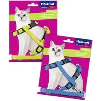 Vitakraft Geschirr Katzengeschirr mit Leine stufenlos verstellbar, stufenlos verstellbar