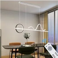 Eurohandisplay LED Pendelleuchte LED Pendelleuchte 2130 LED Hängelampe mit Fernbedienung, LED fest integriert, Warm- bis Kaltweiß, Mit Fernbedienung Lichtfarbe und Helligkeit einstellbar