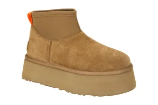 UGG 1168170 Classic Mini Dipper Plateau Stiefeletten, Braun - Chestnut